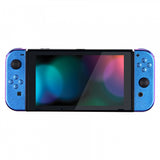 eXtremeRate Chameleon Purple Blue Handheld Controller Housing With Full Set Buttons DIY Replacement Shell Case for NS Switch JoyCon & OLED JoyCon - Console Shell NOT Included - CP301