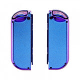 eXtremeRate Chameleon Purple Blue Handheld Controller Housing With Full Set Buttons DIY Replacement Shell Case for NS Switch JoyCon & OLED JoyCon - Console Shell NOT Included - CP301