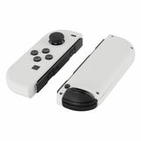 eXtremeRate Soft Touch Grip White Handheld Controller Housing With Full Set Buttons DIY Replacement Shell Case for NS Switch JoyCon & OLED JoyCon - Console Shell NOT Included - CP303