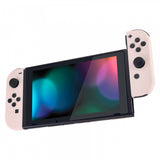 eXtremeRate Soft Touch Grip Cherry Blossoms Pink Handheld Controller Housing With Full Set Buttons DIY Replacement Shell Case for NS Switch JoyCon & OLED JoyCon - Console Shell NOT Included - CP306