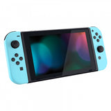 eXtremeRate Soft Touch Grip Heaven Blue Handheld Controller Housing With Full Set Buttons DIY Replacement Shell Case for NS Switch JoyCon & OLED JoyCon - Console Shell NOT Included - CP307