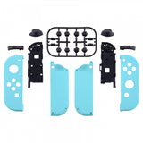 eXtremeRate Soft Touch Grip Heaven Blue Handheld Controller Housing With Full Set Buttons DIY Replacement Shell Case for NS Switch JoyCon & OLED JoyCon - Console Shell NOT Included - CP307