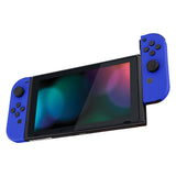 eXtremeRate Soft Touch Grip Blue Joycon Handheld Controller Housing with Full Set Buttons, DIY Replacement Shell Case for NS Switch JoyCon & OLED JoyCon - Console Shell NOT Included - CP315
