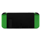 eXtremeRate Soft Touch Grip Green Joycon Handheld Controller Housing with Full Set Buttons, DIY Replacement Shell Case for NS Switch JoyCon & OLED JoyCon - Console Shell NOT Included - CP316
