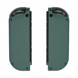 eXtremeRate Soft Touch Grip Pine Green Joycon Handheld Controller Housing with ABXY Direction Buttons, DIY Replacement Shell Case for NS Switch JoyCon & OLED JoyCon - Console Shell NOT Included - CP318
