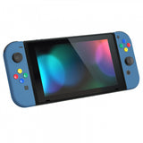 eXtremeRate Soft Touch Grip Airforce Blue Joycon Handheld Controller Housing with ABXY Direction Buttons, DIY Replacement Shell Case for NS Switch JoyCon & OLED JoyCon - Console Shell NOT Included - CP324