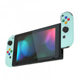 eXtremeRate Light Cyan Joycon Handheld Controller Housing with Coloful Buttons, DIY Replacement Shell Case for NS Switch JoyCon & OLED JoyCon – Joycon and Console NOT Included - CP331