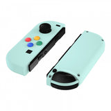 eXtremeRate Light Cyan Joycon Handheld Controller Housing with Coloful Buttons, DIY Replacement Shell Case for NS Switch JoyCon & OLED JoyCon – Joycon and Console NOT Included - CP331
