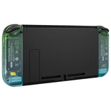 eXtremeRate Gradient Translucent Green Blue Joycon Handheld Controller Housing with Full Set Buttons, DIY Replacement Shell Case for NS Switch JoyCon & OLED JoyCon - Console Shell NOT Included - CP338