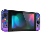 eXtremeRate Gradient Translucent Bluebell Joycon Handheld Controller Housing with Full Set Buttons, DIY Replacement Shell Case for NS Switch JoyCon & OLED JoyCon - Console Shell NOT Included - CP339