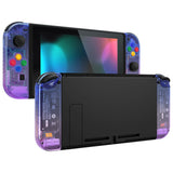 eXtremeRate Gradient Translucent Bluebell Joycon Handheld Controller Housing with Full Set Buttons, DIY Replacement Shell Case for NS Switch JoyCon & OLED JoyCon - Console Shell NOT Included - CP339
