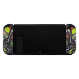 eXtremeRate Soft Touch Grip Scary Party Joycon Handheld Controller Housing with Full Set Buttons, DIY Replacement Shell Case for NS Switch JoyCon & OLED JoyCon - Console Shell NOT Included - CT108