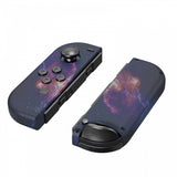 eXtremeRate Soft Touch Grip Nubula Galaxy Patterned Joycon Handheld Controller Housing with Coloful Buttons, DIY Replacement Shell Case for NS Switch JoyCon & OLED JoyCon – Joycon and Console NOT Included - CT110