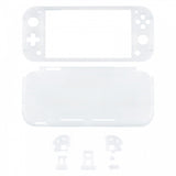 eXtremeRate Transparent Clear DIY Replacement Shell for NS Switch Lite, NSL Handheld Controller Housing w/ Screen Protector, Custom Case Cover for Nintendo Switch Lite - DLM501