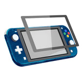 eXtremeRate Transparent Clear Blue DIY Replacement Shell for NS Switch Lite, NSL Handheld Controller Housing with Screen Protector, Custom Case Cover for NS Switch Lite - DLM504