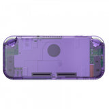 eXtremeRate Clear Atomic Purple DIY Replacement Shell for NS Switch Lite, NSL Handheld Controller Housing w/ Screen Protector, Custom Case Cover for NS Switch Lite - DLM505