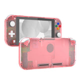 eXtremeRate Cherry Pink DIY Replacement Shell for NS Switch Lite, NSL Handheld Controller Housing w/ Screen Protector, Custom Case Cover for NS Switch Lite - DLM507