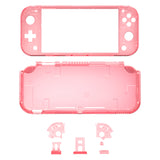 eXtremeRate Cherry Pink DIY Replacement Shell for NS Switch Lite, NSL Handheld Controller Housing w/ Screen Protector, Custom Case Cover for NS Switch Lite - DLM507