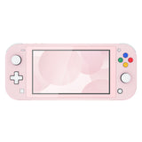 eXtremeRate Cherry Blossoms Pink DIY Replacement Shell for Nintendo Switch Lite, NSL Handheld Controller Housing w/ Screen Protector, Custom Case Cover for Nintendo Switch Lite - DLP306