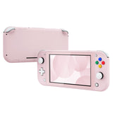 eXtremeRate Soft Touch Cherry Blossoms Pink DIY Replacement Shell for Nintendo Switch Lite, NSL Handheld Controller Housing w/ Screen Protector, Custom Case Cover for Nintendo Switch Lite - DLP306