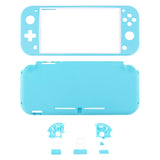 eXtremeRate Soft Touch Heaven Blue DIY Replacement Shell for Nintendo Switch Lite, NSL Handheld Controller Housing w/ Screen Protector, Custom Case Cover for Nintendo Switch Lite - DLP313