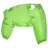 eXtremeRate Clear Green Custom Back Housing Bottom Shell Compatible with ps5 Controller, Replacement Back Shell Cover Compatible with ps5 Controller - DPFM5003