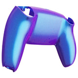 eXtremeRate Chameleon Purple Blue Glossy Custom Back Housing Bottom Shell Compatible with ps5 Controller, Replacement Back Shell Cover Compatible with ps5 Controller - DPFP3001
