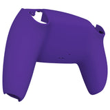 eXtremeRate Purple Soft Touch Custom Back Housing Bottom Shell Compatible with ps5 Controller, Replacement Back Shell Cover Compatible with ps5 Controller - DPFP3007