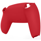 eXtremeRate Passion Red Soft Touch Custom Back Housing Bottom Shell Compatible with ps5 Controller, Replacement Back Shell Cover Compatible with ps5 Controller - DPFP3027