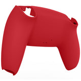 eXtremeRate Passion Red Soft Touch Custom Back Housing Bottom Shell Compatible with ps5 Controller, Replacement Back Shell Cover Compatible with ps5 Controller - DPFP3027