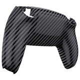 eXtremeRate Graphite Carbon Fiber Pattern Custom Back Housing Bottom Shell Compatible with ps5 Controller, Replacement Back Shell Cover Compatible with ps5 Controller - DPFS2002