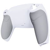 eXtremeRate White Performance Rubberized Custom Back Housing Bottom Shell Compatible with ps5 Controller, Replacement Back Shell Cover Compatible with ps5 Controller - DPFU6002