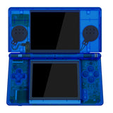 eXtremeRate Clear Blue Replacement Full Housing Shell for Nintendo DS Lite, Custom Handheld Console Case Cover with Buttons, Screen Lens for Nintendo DS Lite NDSL - Console NOT Included - DSLM5004