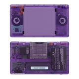 eXtremeRate Clear  Atomic Purple Replacement Full Housing Shell for Nintendo DS Lite, Custom Handheld Console Case Cover with Buttons, Screen Lens for Nintendo DS Lite NDSL - Console NOT Included - DSLM5005