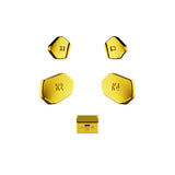 eXtremeRate Chrome Gold Replacement Redesigned K1 K2 K3 K4 Back Buttons Paddles & Toggle Switch for Xbox Series X/S Controller eXtremerate Hope Remap Kit - Controller & Hope Remap Board NOT Included - DX3D4001