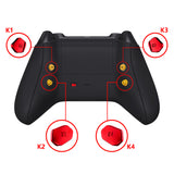 eXtremeRate Chrome Red Replacement Redesigned K1 K2 K3 K4 Back Buttons Paddles & Toggle Switch for Xbox Series X/S Controller eXtremerate Hope Remap Kit - Controller & Hope Remap Board NOT Included - DX3D4003