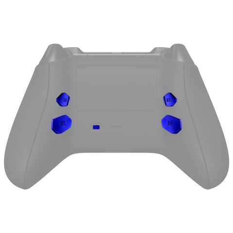 eXtremeRate Chrome Blue Replacement Redesigned K1 K2 K3 K4 Back Buttons Paddles & Toggle Switch for Xbox Series X/S Controller eXtremerate Hope Remap Kit - Controller & Hope Remap Board NOT Included - DX3D4004