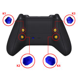 eXtremeRate Chrome Blue Replacement Redesigned K1 K2 K3 K4 Back Buttons Paddles & Toggle Switch for Xbox Series X/S Controller eXtremerate Hope Remap Kit - Controller & Hope Remap Board NOT Included - DX3D4004