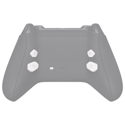eXtremeRate White Replacement Redesigned K1 K2 K3 K4 Back Buttons Paddles & Toggle Switch for Xbox Series X/S Controller eXtremerate Hope Remap Kit - Controller & Hope Remap Board NOT Included - DX3P3008