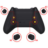 eXtremeRate Black Replacement Redesigned K1 K2 K3 K4 Back Buttons Paddles & Toggle Switch for Xbox Series X/S Controller eXtremerate Hope Remap Kit - Controller & Hope Remap Board NOT Included - DX3P3009