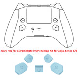 eXtremeRate Heaven Blue Replacement Redesigned K1 K2 K3 K4 Back Buttons Paddles & Toggle Switch for Xbox Series X/S Controller eXtremerate Hope Remap Kit - Controller & Hope Remap Board NOT Included - DX3P3013