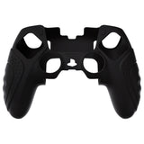 PlayVital Guardian Edition Anti-Slip Ergonomic Silicone Cover Case for ps5 Edge Controller, Soft Rubber Protector Skin for ps5 Edge Wireless Controller with Thumb Grip Caps - Black - EHPFP001