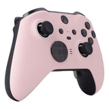 eXtremeRate Cherry Blossoms Pink Grip Faceplate Cover, Front Housing Shell Case Replacement Kit for Xbox One Elite Series 2 Controller Model 1797 and Core Model 1797 - Thumbstick Accent Rings Included - ELP312
