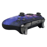 eXtremeRate Nebula Galaxy Patterned Faceplate Cover, Soft Touch Front Housing Shell Case Replacement Kit for Xbox One Elite Series 2 Controller Model 1797 and Core Model 1797 - Thumbstick Accent Rings Included - ELT101