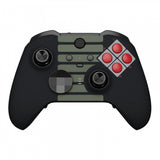 eXtremeRate Classic NES Style Faceplate Cover, Soft Touch Front Housing Shell Case Replacement Kit for Xbox One Elite Series 2 Controller Model 1797 and Core Model 1797 - Thumbstick Accent Rings Included - ELT137