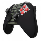 eXtremeRate Classic NES Style Faceplate Cover, Soft Touch Front Housing Shell Case Replacement Kit for Xbox One Elite Series 2 Controller Model 1797 and Core Model 1797 - Thumbstick Accent Rings Included - ELT137