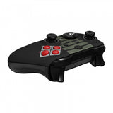 eXtremeRate Classic NES Style Faceplate Cover, Soft Touch Front Housing Shell Case Replacement Kit for Xbox One Elite Series 2 Controller Model 1797 and Core Model 1797 - Thumbstick Accent Rings Included - ELT137