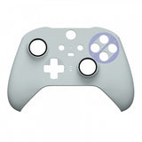 eXtremeRate Classic SNES Style Faceplate Cover, Soft Touch Front Housing Shell Case Replacement Kit for Xbox One Elite Series 2 Controller Model 1797 and Core Model 1797 - Thumbstick Accent Rings Included - ELT138
