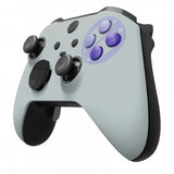 eXtremeRate Classic SNES Style Faceplate Cover, Soft Touch Front Housing Shell Case Replacement Kit for Xbox One Elite Series 2 Controller Model 1797 and Core Model 1797 - Thumbstick Accent Rings Included - ELT138