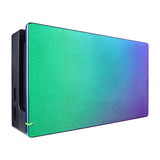 eXtremeRate Custom Chameleon Glossy Faceplate for Nintendo Switch Dock, Green Purple DIY Replacement Housing Shell for Nintendo Switch Dock - Dock NOT Included - FDP302